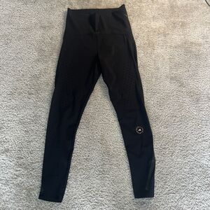 Womens Size Large Adidas Running Tights By Stella McCartney Black Stretch